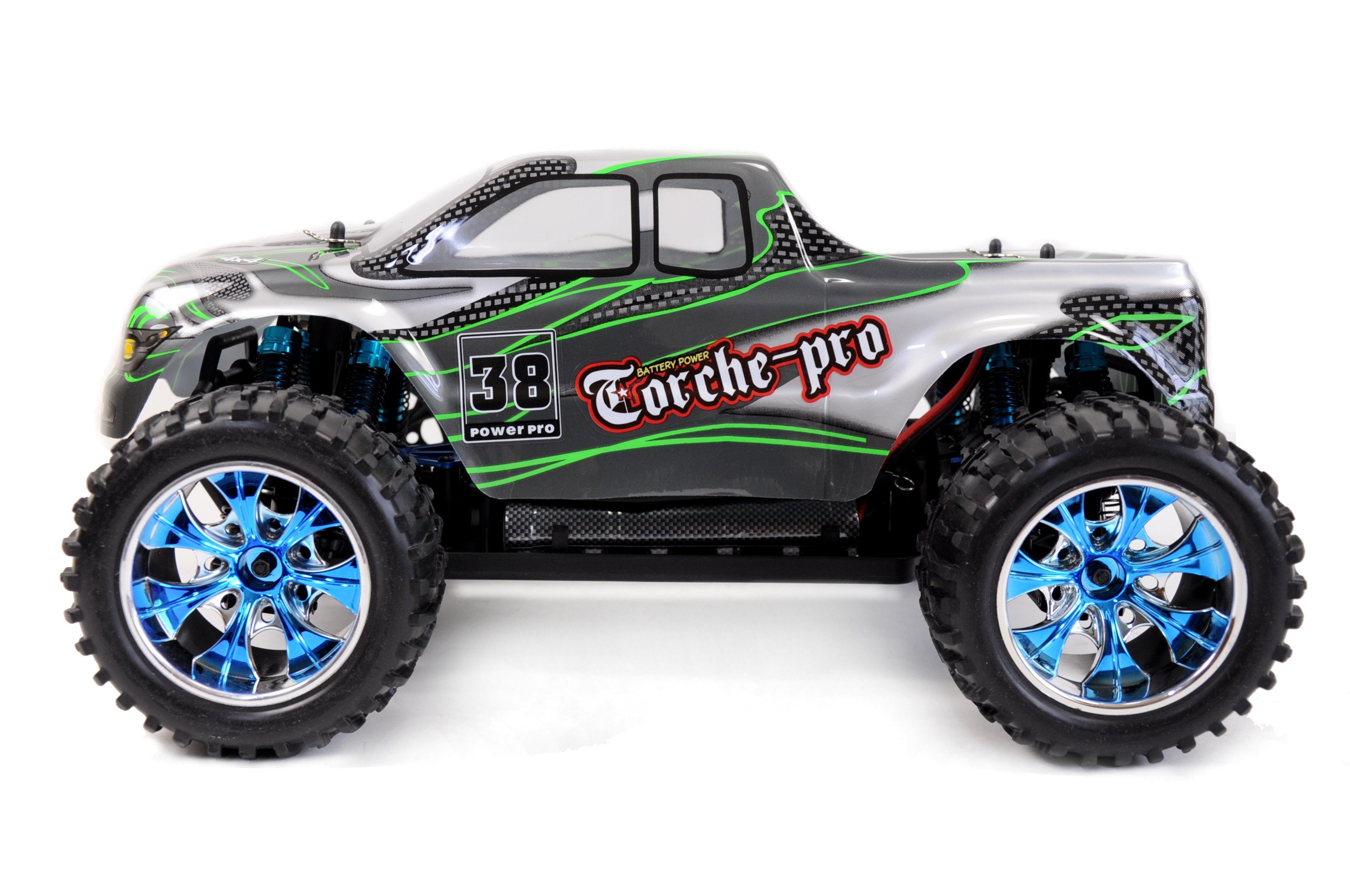 Voiture Torche Pro Monster Truck Brushless, 4WD, 1/10, RTR - LCDP 