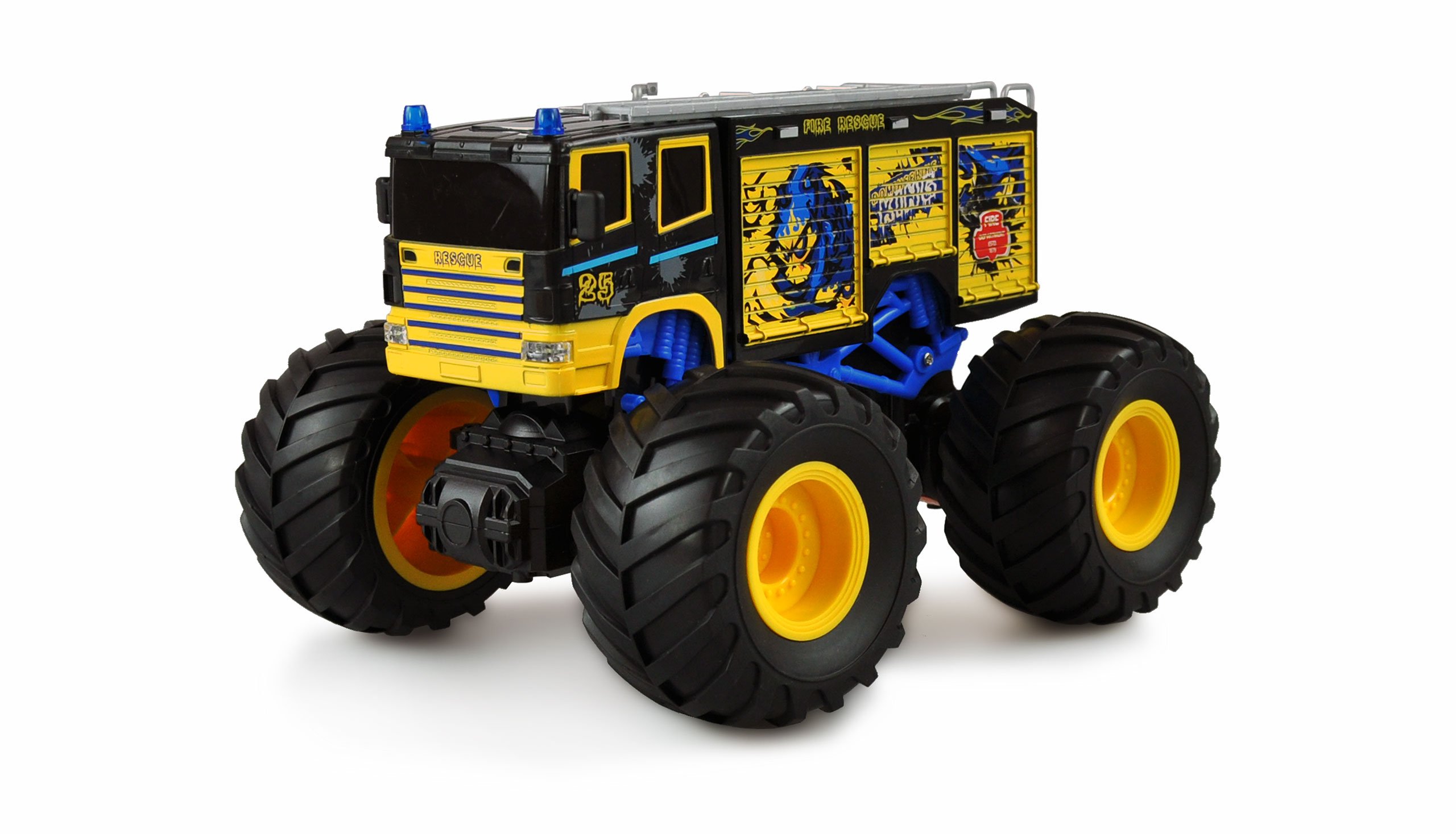 Monster Feuerwehr Truck 1:18, RTR blau
