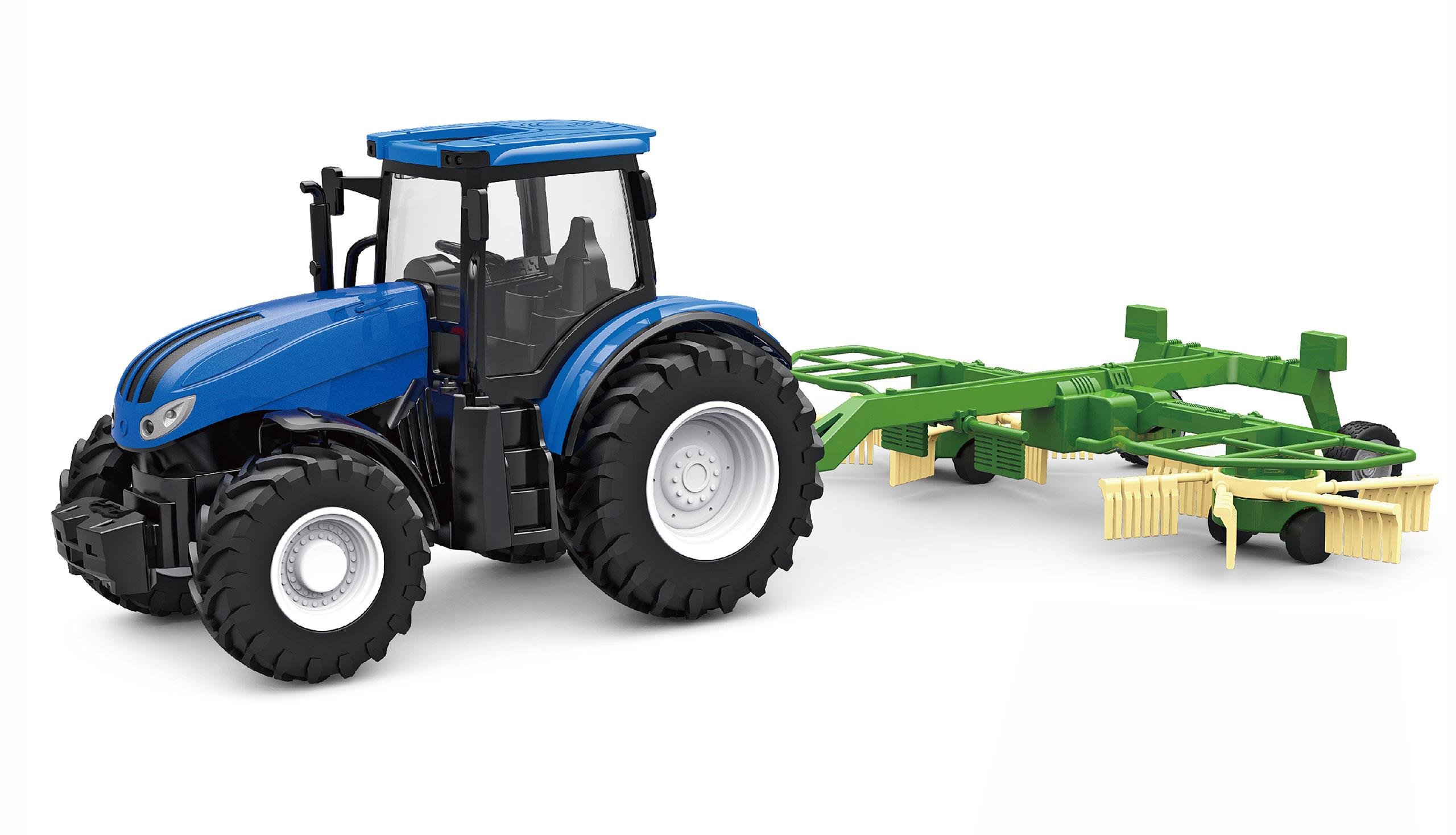 (Rot)Ferngesteuerter Traktor 1/24 RC Farm Traktor Spielzeug 3 7 V 500 MAh 8