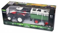 RC Traktor mit Viehtransporter, Sound &amp; Licht, 1:24 RTR